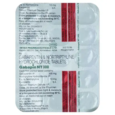 Gabapin NT 300mg Tablet 15s