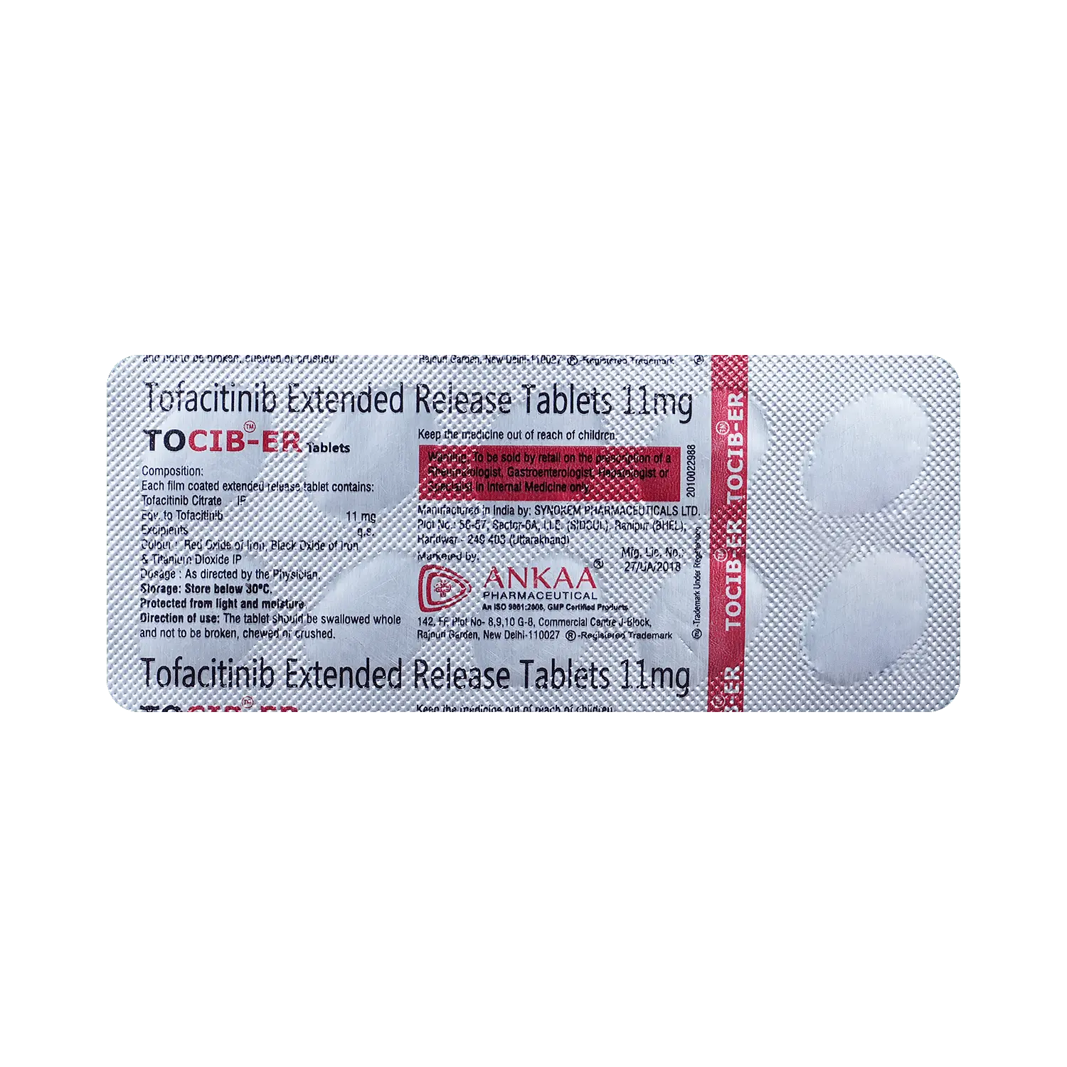 Tocib ER 11mg Tablet 10s