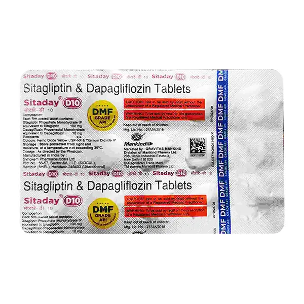 Sitaday D 10 mg Tablet 15s