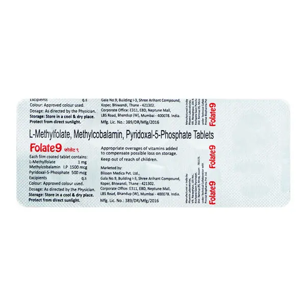 Folate 9 Tablet 10s