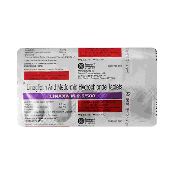 Linaxa M 2.5/500mg Tablet 10s