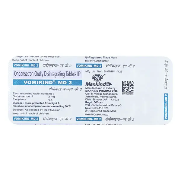 Vomikind MD 2 mg Tablet 10s
