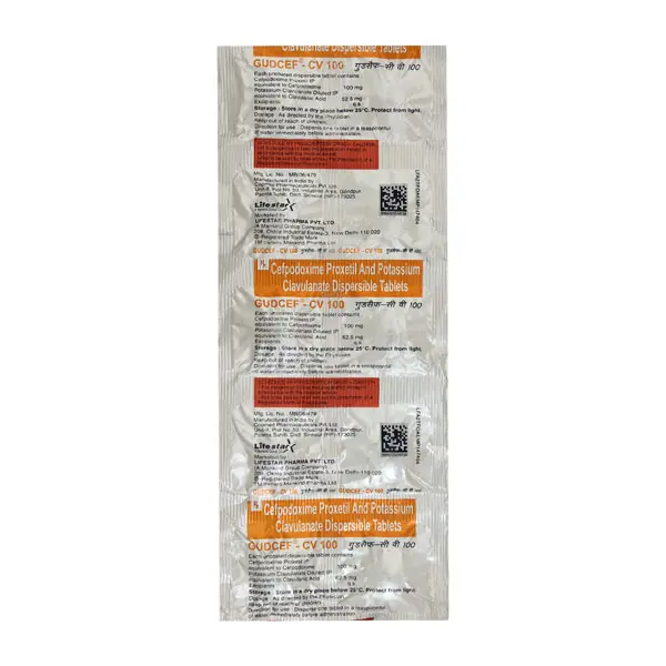 Gudcef CV 100mg Tablet 10s
