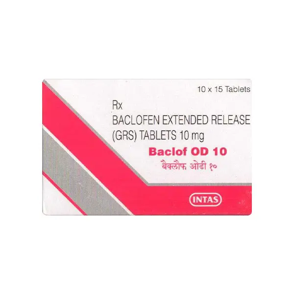 Baclof OD 10mg Tablet 15s