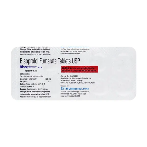 Bisopharm 1.25 mg Tablet 10s