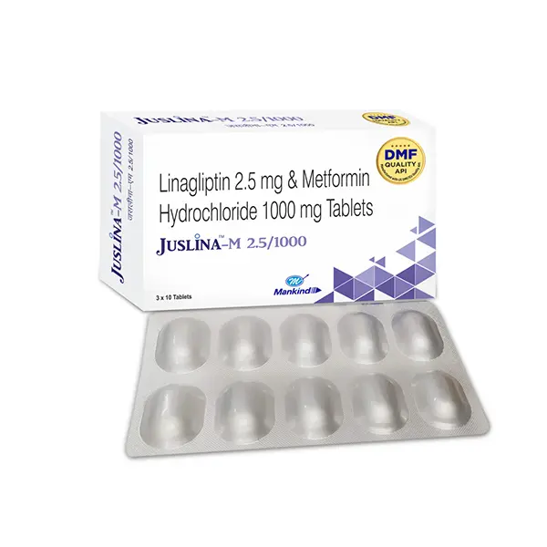 Juslina M 2.5/1000mg Tablet 10s