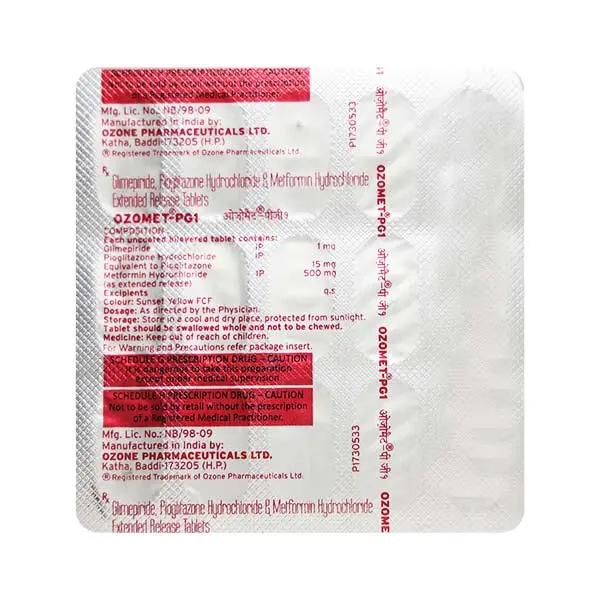 Ozomet PG 1mg Tablet 15s