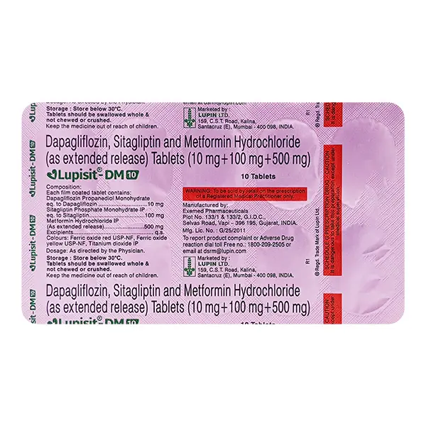 Lupisit DM 10/500 mg Tablet 10s