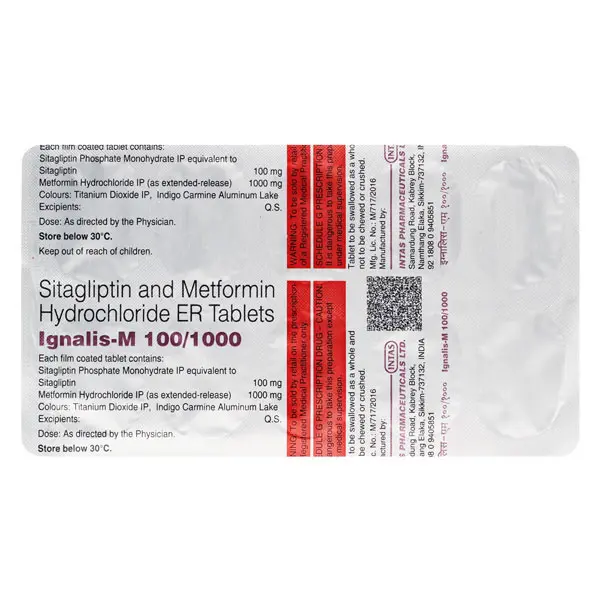 Ignalis M 100/1000mg Tablet 10s