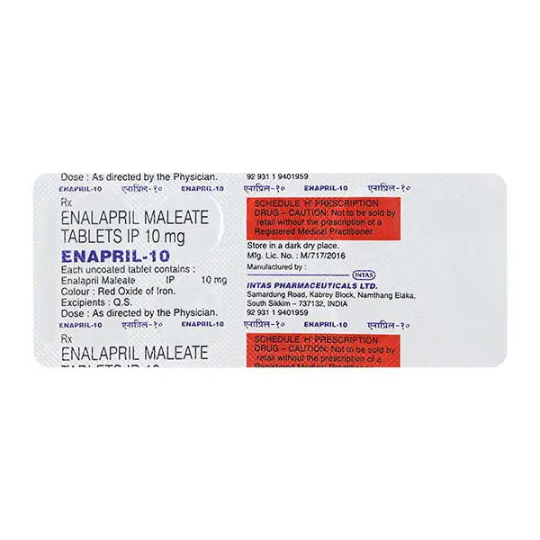 Enapril 10mg Tablet 10s