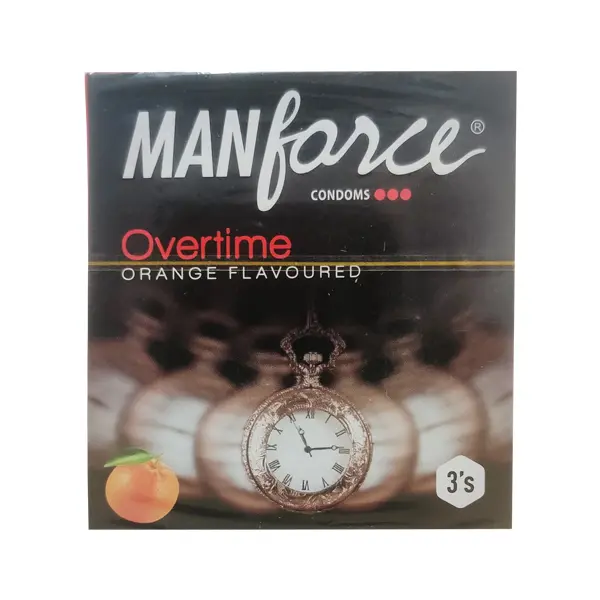 Manforce Overtime Orange Condom 3s