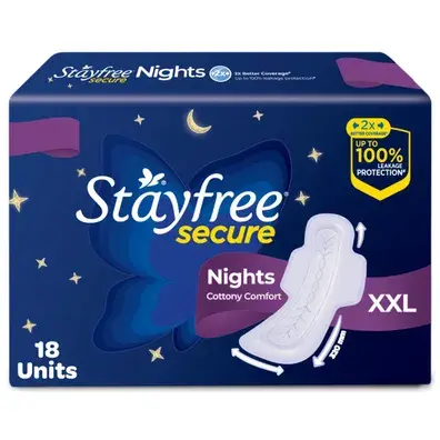 Stayfree Secure Nights Pads 18s