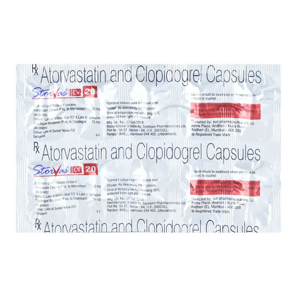 Storvas CV 20mg Tablet 10s