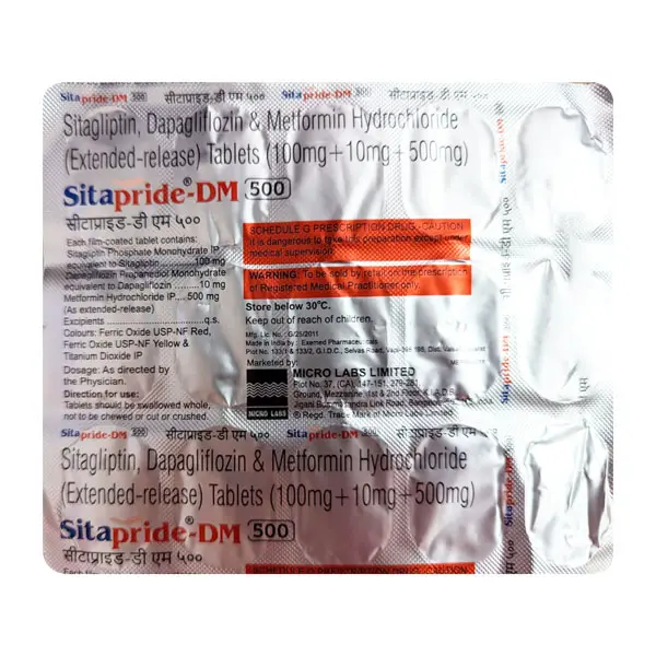 Sitapride DM 500mg Tablet 15s