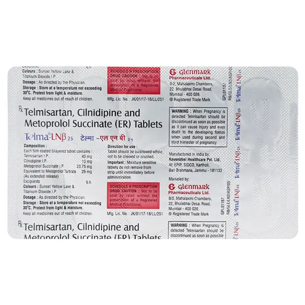 Telma Lnb 25mg Tablet 10s