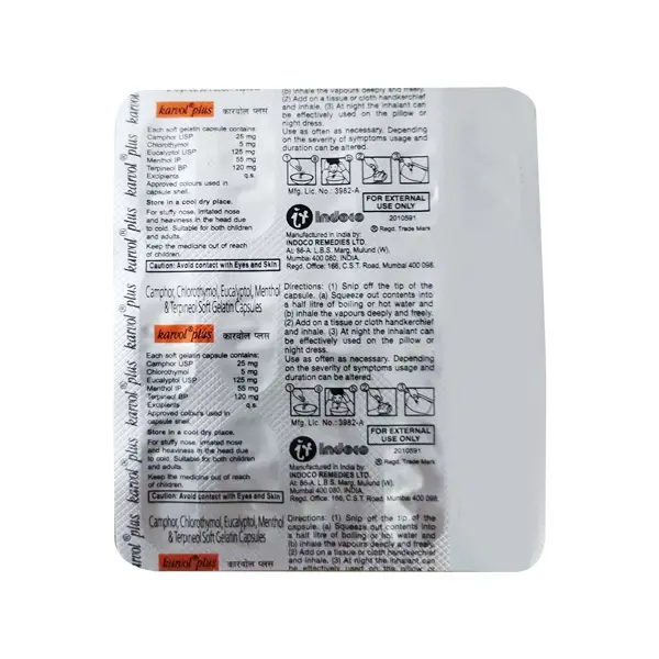 Karvol Plus Inhalant Capsule