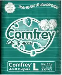 Comfrey Adult Diapers L 10s