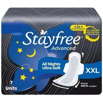 Stayfree Pads Advance All Night 7s
