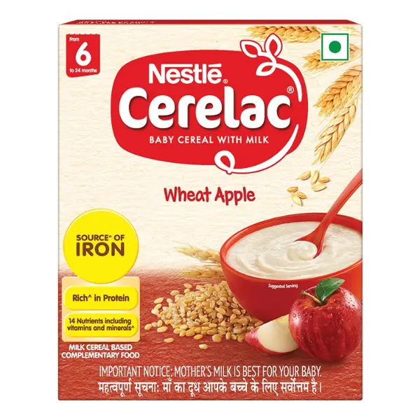 Cerelac Stage 1 Powder Bib Wheat Apple 300g