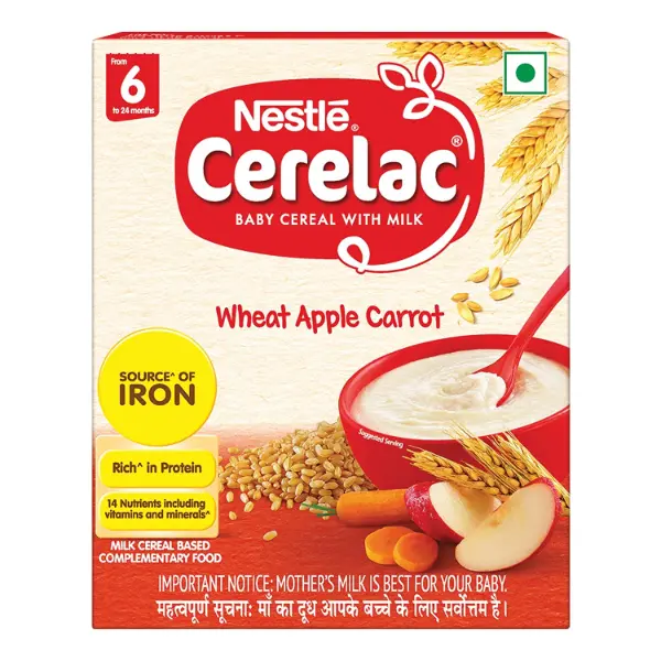 Cerelac Stage 1 Cereal Wheat Apple Carrot 300g