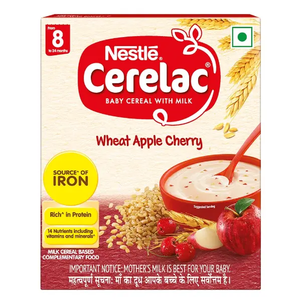 Cerelac Stage 2 Cereal Wheat Apple Chry 300g