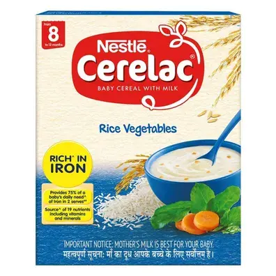 Cerelac Stage 2 Cereal Bib Rice Veg 300g