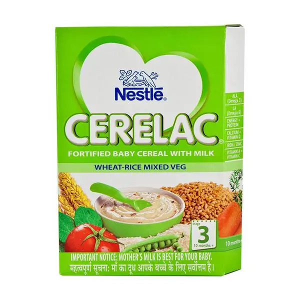 Cerelac Stage 3 Cereal Wheat Rice Mixed Veg 300g