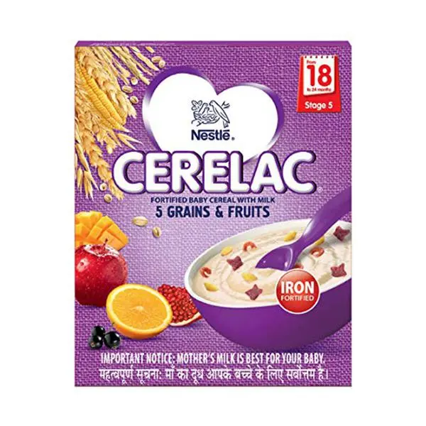 Cerelac Stage 5 Cereal 5grains & Fruits 300g