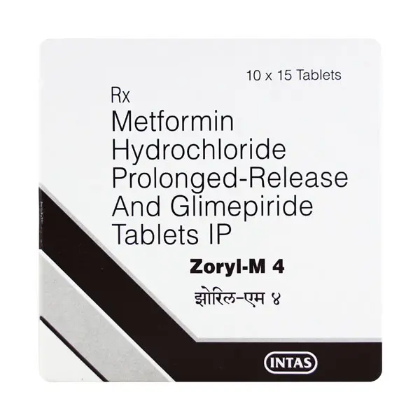 Zoryl M Forte 4mg Tablet 15s