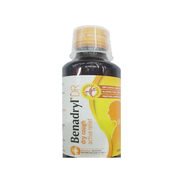 Benadryl Syrup Dry Cough AC Rel 100ml