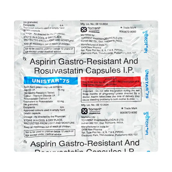 Unistar 75mg Capsule 15s