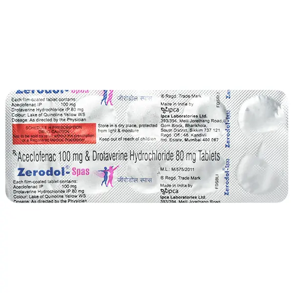 Zerodol Spas Tablet 10s