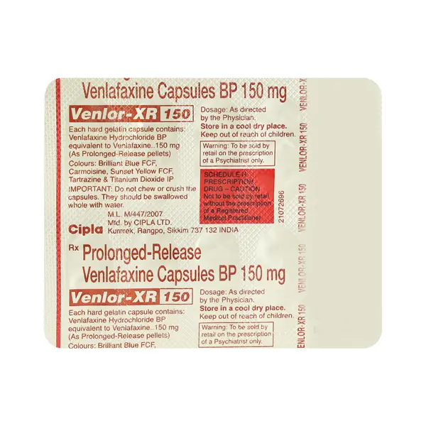 Venlor XR 150mg Capsule 10s