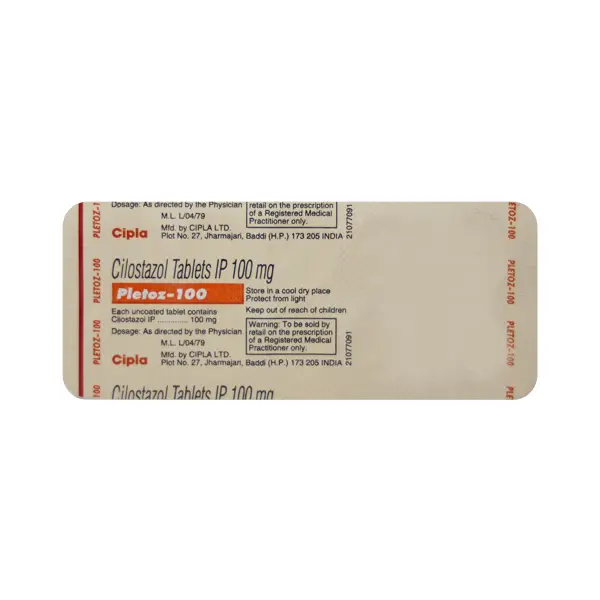 Pletoz 100mg Tablet 10s