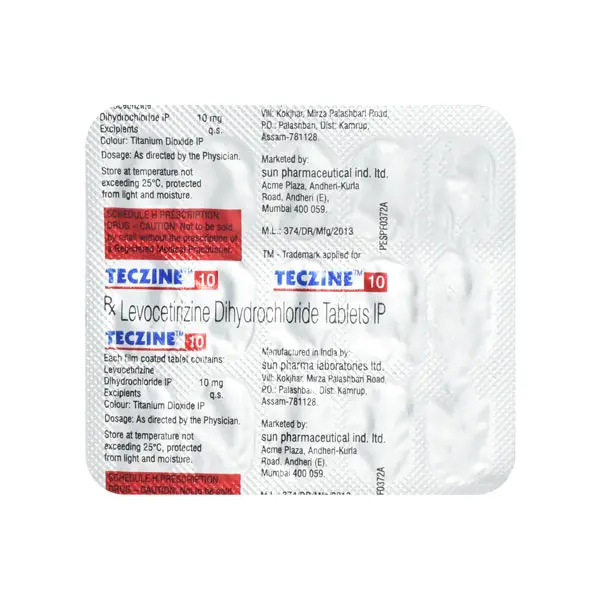 Teczine 10mg Tablet