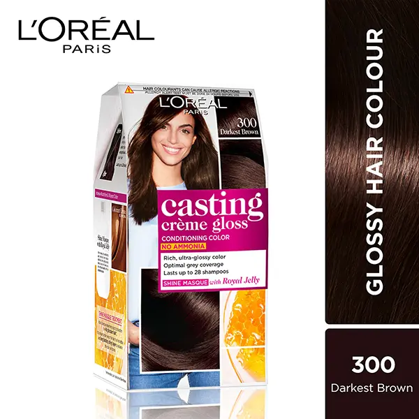 Loreal Casting Cream Hair Color 300 Darkest Brown 87.5g/72ml 72ml