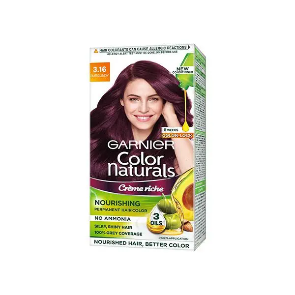 Garnier Color Naturals Hair Color 3.16 Burgundy 65ml 1s