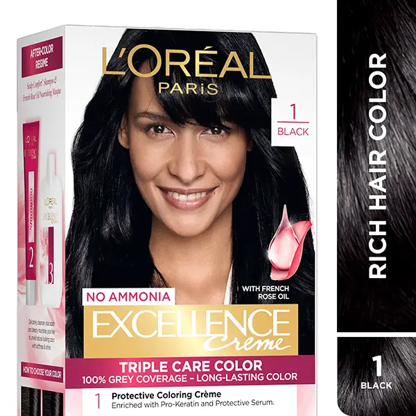 Loreal Excellence Creame Hair Color 1 Black