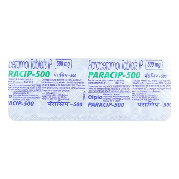 Paracip 500mg Tablet