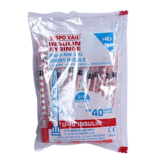 Dispovan Syringe Insulin 1ml