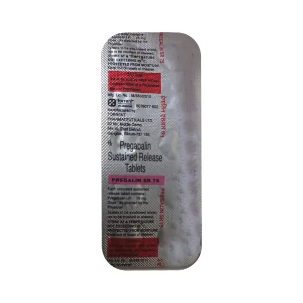 Pregalin SR 75mg Tablet 10s