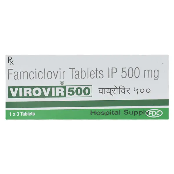 Virovir 500mg Tablet 3s