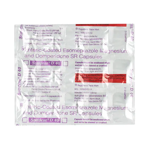 Sompraz D 40mg Capsule