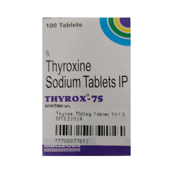 Thyrox 75mcg Tablet 100s