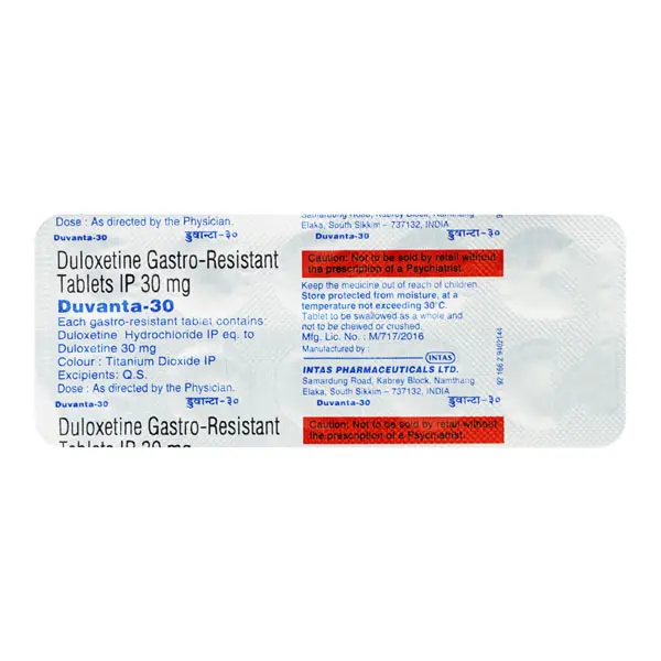 Duvanta 30mg Tablet