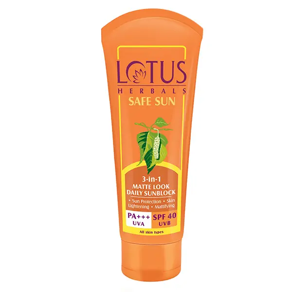 Lotus Herbal Safe Sun 3in1 Matte Look SPF40 50g