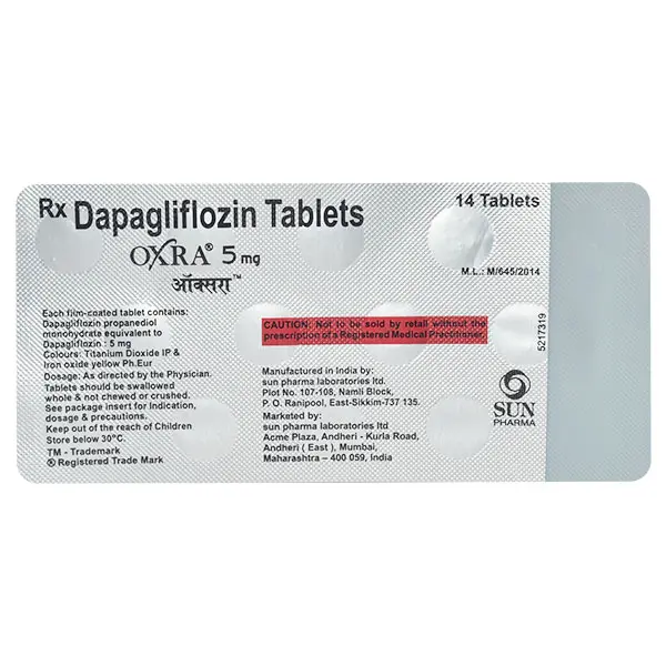 Oxra 5mg Tablet 14s
