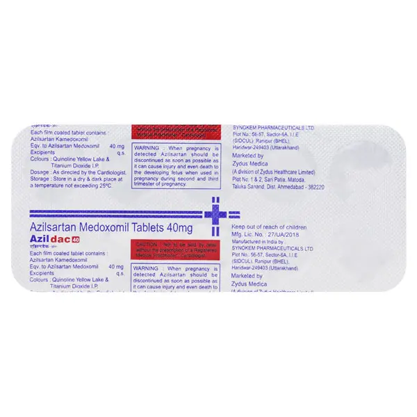 Azildac 40mg Tablet 10s