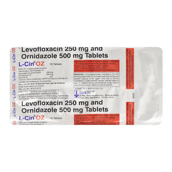 L Cin OZ Tablet 10s