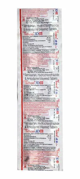 Telvas 3d 80mg Tablet 10s